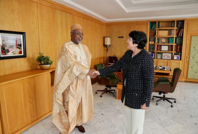 Madame le Premier Président s’entretient avec le Président de la chambre des comptes du Cameroun