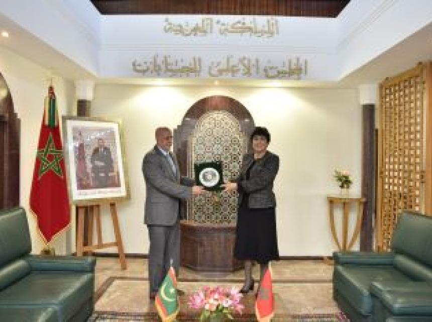 Madame le Premier Président s’entretient avec la Président de la Cour des comptes de la République Islamique de Mauritanie