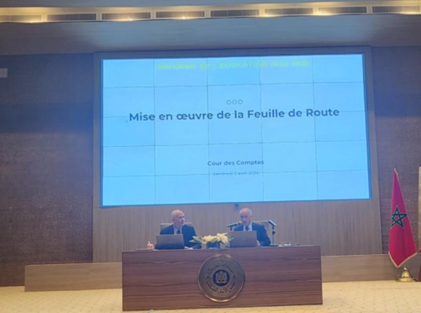 Cour des Comptes : Conférence sur le thème : « la réforme du système éducatif ».